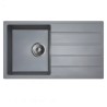 MILO METRO 76x44 jednodelna granitna sudopera sa cedilom - Diamond grey (siva) boja