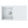 MILO METRO 76x44 jednodelna granitna sudopera sa cedilom - Magnesia white (bela) boja