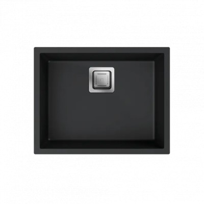 Jednodelna granitna sudopera MILO QUBUS 56x44 - Lava stone (mat crna)