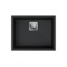 Jednodelna granitna sudopera MILO QUBUS 56x44 - Lava stone (mat crna)