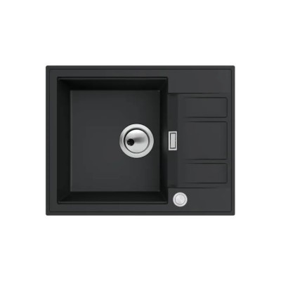 Jednodelna granitna sudopera MILO AVANGARD 58x46 - Lava stone (mat crna) boja