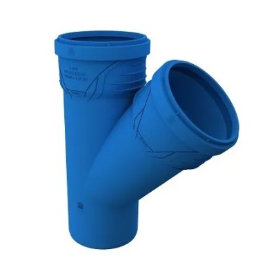 Niskošumna kosa račva za kanalizaciju 90/75/45 Peštan S-LINE