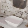 Zidne keramičke pločice Yute White Decofon 30x90 cm - u kupatilskom ambijentu