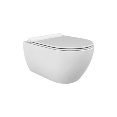 Konzolna WC šolja GALIS R55 B izrađena od sanitarne keramike u čisto beloj boji