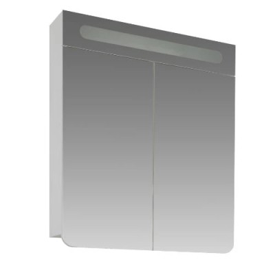 Kupatilsko ogledalo sa ormarićem Ibanio Naples White mat širine 60 cm sa LED rasvetom