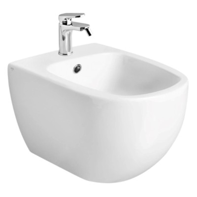 Konzolni bide AXA GLOMP sjajno bele boje za dodatnu higijenu