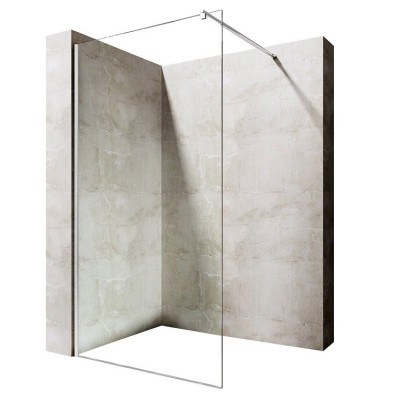 Walk-in paravan Fonte 70x200 cm izrađen od providnog kaljenog stakla debljine 8 mm.
