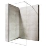 Walk-in paravan Fonte 70x200 cm izrađen od providnog kaljenog stakla debljine 8 mm.