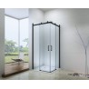 Tuš paravan EX-803 dolazi u dimenzijama 90x90 cm sa mat crnim ramom