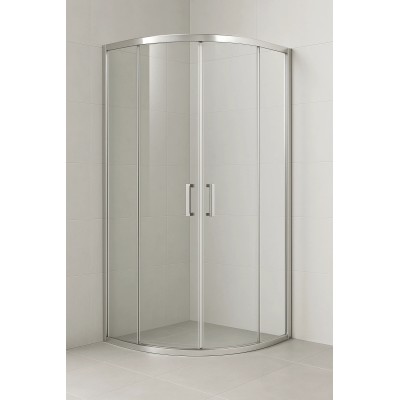 Tuš kabina Sempre 5012 polukružnog oblika dostupna u dimenzijama R80 i R90