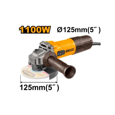 Električna ugaona brusilica SUPER INGCO AG110028 prečnika 125mm i snage 1100W