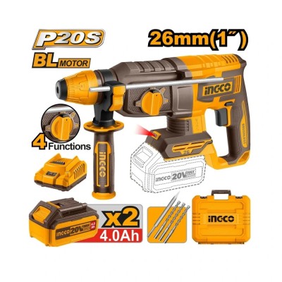 Akumulatorska čekić bušilica SUPER INGCO CRHLI202682E sa jačinom udara od 2,5J