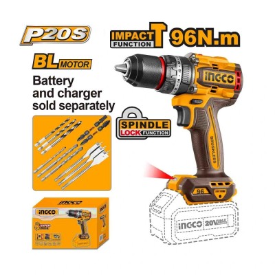 Akumulatorska udarna bušilica SUPER INGCO CIDLI209681 sa momentom od 96NM