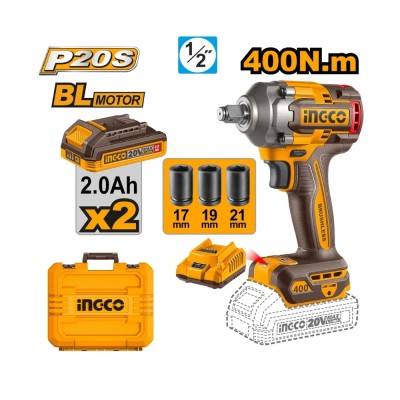 Akumulatorski udarni odvijač SUPER INGCO CIWLI2040E sa baterijama i punjačem