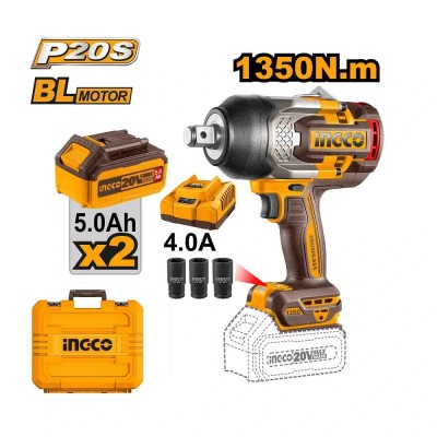 Akumulatorski udarni odvijač SUPER INGCO CIWLI20135E sa dve baterije i punjačem