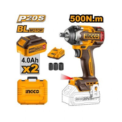Akumulatorski udarni odvijač SUPER INGCO CIWLI2050 sa setom baterija, punjačem i maticama