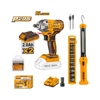 Akumulatorski set alata SUPER INGCO COSLI23011 sa udarnim odvijačem, lampom i baterijama