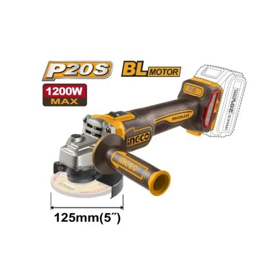 Akumulatorska ugaona brusilica SOLO SUPER INGCO CAGLI221253 prečnika diska 125 mm