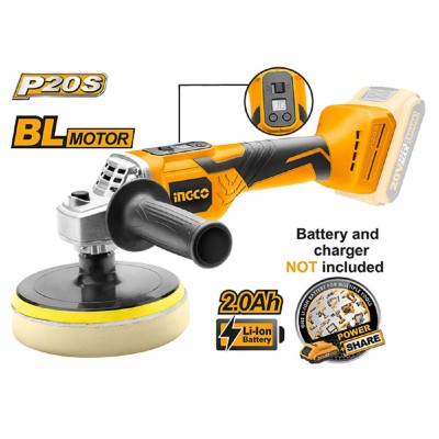Akumulatorska polirka SOLO SUPER INGCO APLI2001 20V prečnik jastučića 150 mm