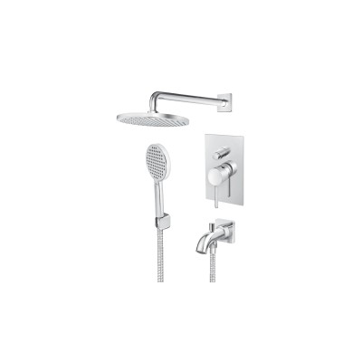 Uzidna baterija za tuš kadu sa uzidnim i ručnim tušem Rosan JZ31701