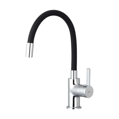 Baterija za sudoperu sa fleksibilnim izlivom ALGO LAVA BLA400B crni izliv