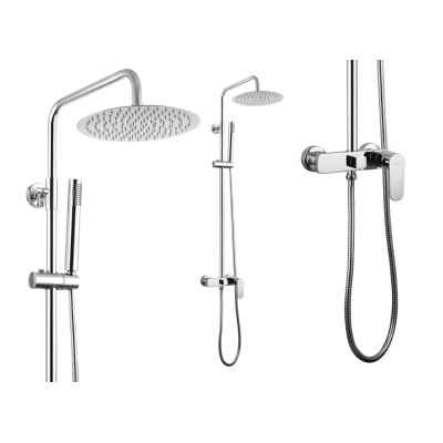 Zidna baterija za tuš kadu ALGO NEO BNE500 sa usponskim i ručnim tušem