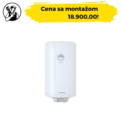 Metalac Hydra EZV bojler za kupatilo sa kazanom zapremine 50 litara koji je napravljen od emajliranog čelika