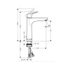 Baterija za lavabo Hansgrohe 190 Focus 31608000