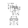 Baterija za tuš kadu Hansgrohe Logis 71600000