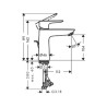 Baterija za lavabo 110 Hansgrohe Talis E 71710000