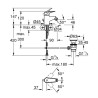 Baterija za bide Grohe BauFlow 23754000