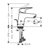 Baterija za lavabo Hansgrohe MyCube M 71010000