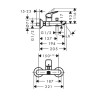 Baterija za kadu Hansgrohe My Cube 71241000