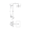 Baterija termostatska Rosan S2 2T37351