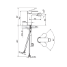 Baterija za bide Rosan S2 239101