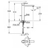 Lineare New baterija za lavabo Stubna 346x181 XL