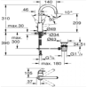 Baterija za lavabo J izliv Grohe BauFlow 23753000