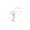 Baterija za sudoperu Rosan izliv 180mm JP382201 Baterija za sudoperu Rosan izliv 180mm JP382201