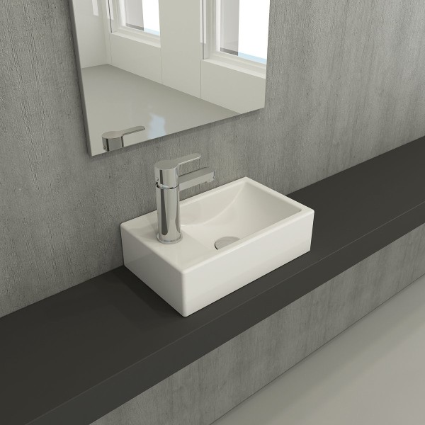 Bocchi Milano Lavabo levi 37cm beli 1418-001-0126