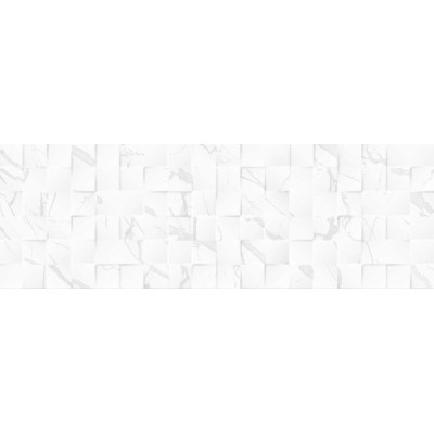 Kanjiža Luxor Mosaic 3D White WT 25x75cm (1)