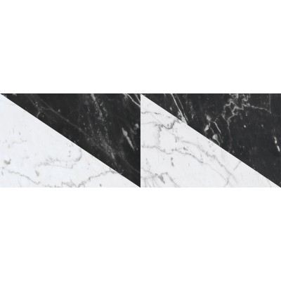 Toza Marković Parliament Triangle Decor Black White F02 20x60cm WT (2)