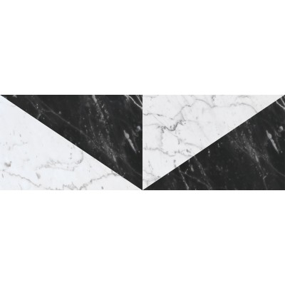 Toza Marković Parliament Triangle Decor Black White F03 20x60cm WT (2)