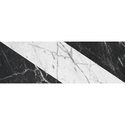 Toza Marković Parliament Triangle Decor Black White F05 20x60cm WT (2)