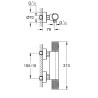 Baterija za tuš kadu 1/2" Grohe GRT 1000 THM 34776000