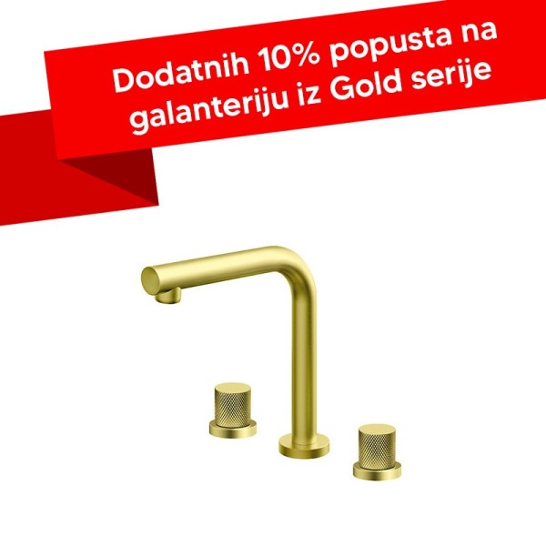 Baterija za lavabo podgradna Rosan S2 GOLD 230309G