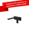 Baterija uzidna za lavabo Rosan S2 BLACK 231401B