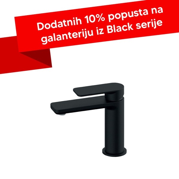 Baterija za lavabo Rosan S2 BLACK 230101B