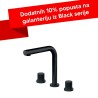 Baterija podgradna za lavabo dvoručna visoka Rosan S2 BLACK 230309B