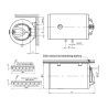 Bojler ELIT TALAS X 80L H Horizontalni - Levi - voda sredina