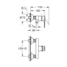 Baterija za tuš kadu Grohe BauEdge NEW 23635001